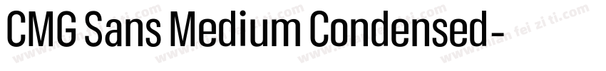 CMG Sans Medium Condensed字体转换